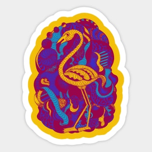 Triad Lost Flamingo Sticker